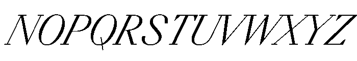 BSResortSerif LightSuperItalic Instance Font UPPERCASE