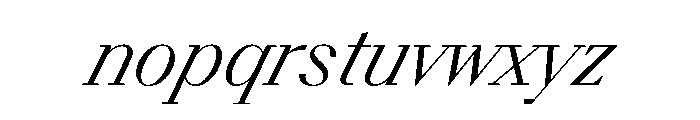 BSResortSerif LightSuperItalic Instance Font LOWERCASE