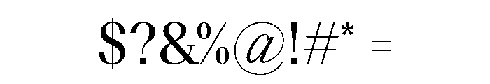 BSResortSerif Medium Instance Font OTHER CHARS