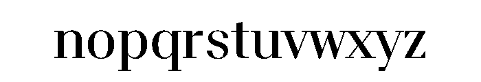 BSResortSerif Medium Instance Font LOWERCASE