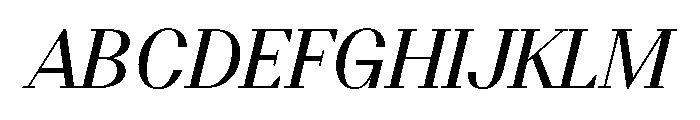 BSResortSerif MediumItalic Instance Font UPPERCASE