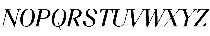BSResortSerif MediumItalic Instance Font UPPERCASE