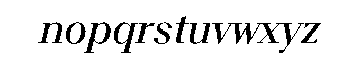BSResortSerif MediumItalic Instance Font LOWERCASE