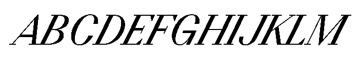 BSResortSerif MediumSuperItalic Instance Font UPPERCASE