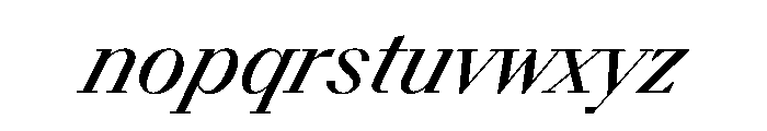 BSResortSerif MediumSuperItalic Instance Font LOWERCASE