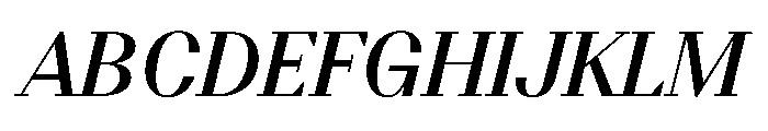BSResortSerif SemiBoldItalic Instance Font UPPERCASE