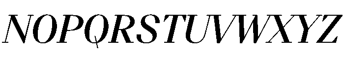 BSResortSerif SemiBoldItalic Instance Font UPPERCASE