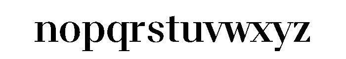 BSResortSerif Semibold Instance Font LOWERCASE