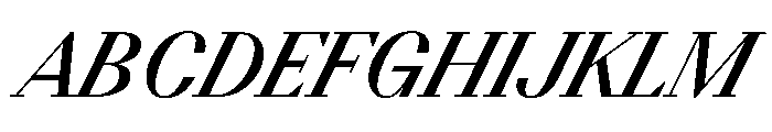 BSResortSerif SemiboldSuperItalic Instance Font UPPERCASE