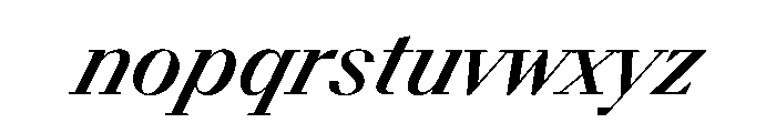 BSResortSerif SemiboldSuperItalic Instance Font LOWERCASE