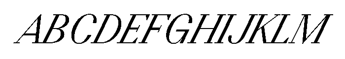 BSResortSerif SuperItalic Instance Font UPPERCASE
