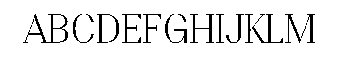 BSResortSerif Thin Instance Font UPPERCASE