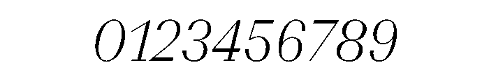 BSResortSerif ThinItalic Instance Font OTHER CHARS