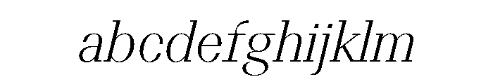 BSResortSerif ThinItalic Instance FONT