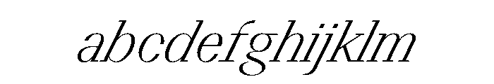 BSResortSerif ThinSuperItalic Instance FONT