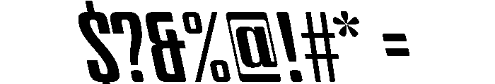 BSStaahl ElementaryBackSl Font OTHER CHARS