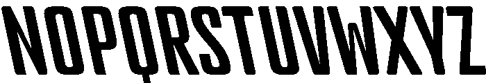 BSStaahl ElementaryBackslanted Instance Font UPPERCASE