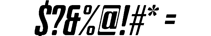 BSStaahl ElementaryItalic Instance Font OTHER CHARS