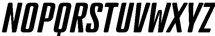 BSStaahl ElementaryItalic Instance Font UPPERCASE