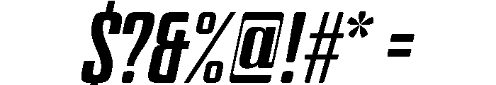 BSStaahl ElementaryItalic Font OTHER CHARS