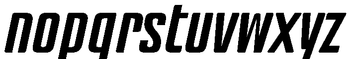 BSStaahl ElementaryItalic Font LOWERCASE