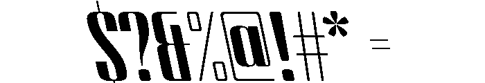 BSStaahl HighBackslanted Instance Font OTHER CHARS