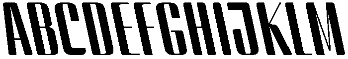 BSStaahl HighBackslanted Instance Font UPPERCASE