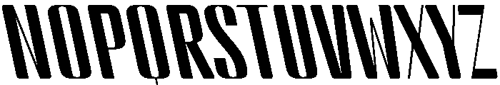 BSStaahl HighBackslanted Instance Font UPPERCASE