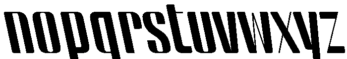 BSStaahl HighBackslanted Instance Font LOWERCASE