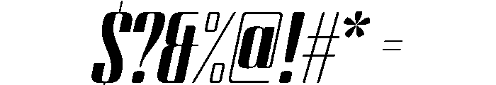 BSStaahl HighItalic Instance Font OTHER CHARS