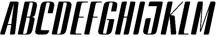 BSStaahl HighItalic Instance Font UPPERCASE