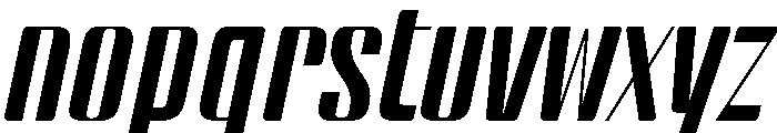 BSStaahl HighItalic Instance Font LOWERCASE