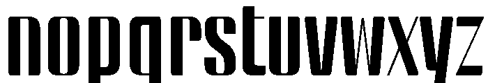 BSStaahl HighRegular Instance Font LOWERCASE