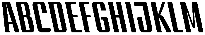 BSStaahl MiddleBackslanted Instance Font UPPERCASE