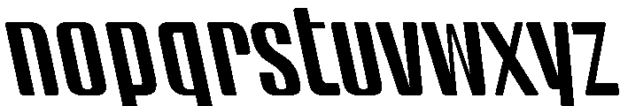 BSStaahl MiddleBackslanted Instance Font LOWERCASE