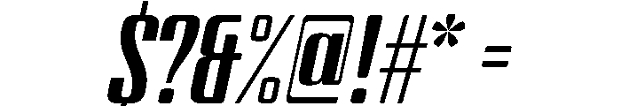 BSStaahl MiddleItalic Instance Font OTHER CHARS