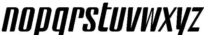BSStaahl MiddleItalic Instance Font LOWERCASE