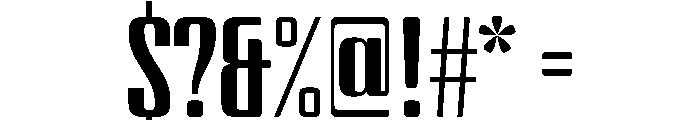 BSStaahl MiddleRegular Instance Font OTHER CHARS