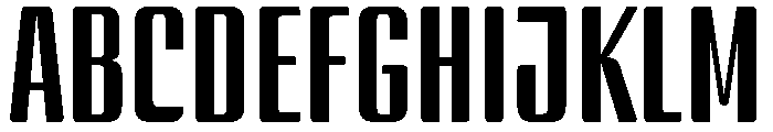 BSStaahl MiddleRegular Instance Font UPPERCASE