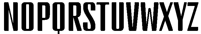 BSStaahl MiddleRegular Instance Font UPPERCASE