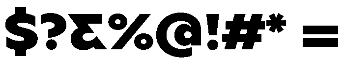 BSSynthetik Black Font OTHER CHARS