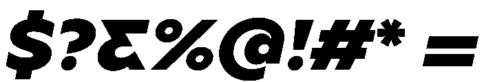 BSSynthetik BlackItalic Instance Font OTHER CHARS