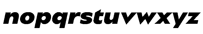 BSSynthetik BlackItalic Instance Font LOWERCASE