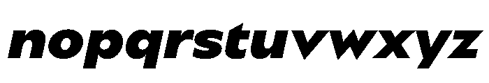 BSSynthetik BlackItalic Font LOWERCASE