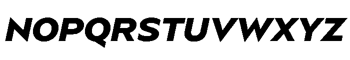 BSSynthetik BoldItalic Instance Font UPPERCASE