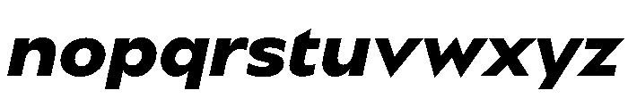 BSSynthetik BoldItalic Font LOWERCASE