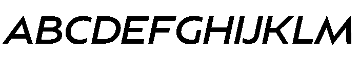 BSSynthetik BookItalic Instance Font UPPERCASE