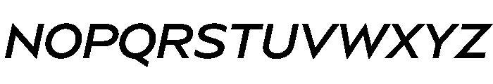 BSSynthetik BookItalic Instance Font UPPERCASE