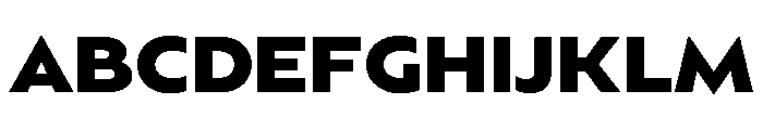 BSSynthetik Extrabold Instance Font UPPERCASE
