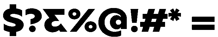 BSSynthetik Extrabold Font OTHER CHARS